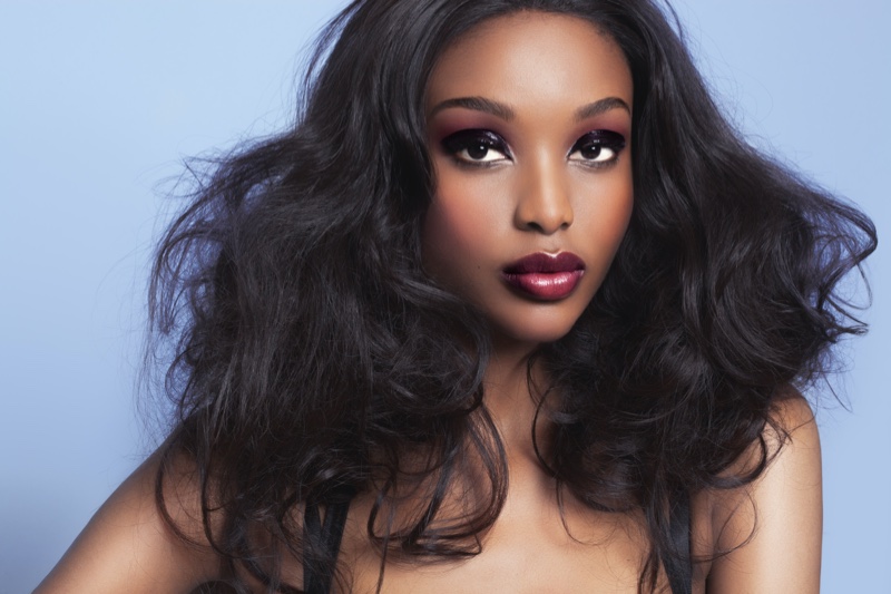 Black Model Beauty Messy Wavy Hair Wig