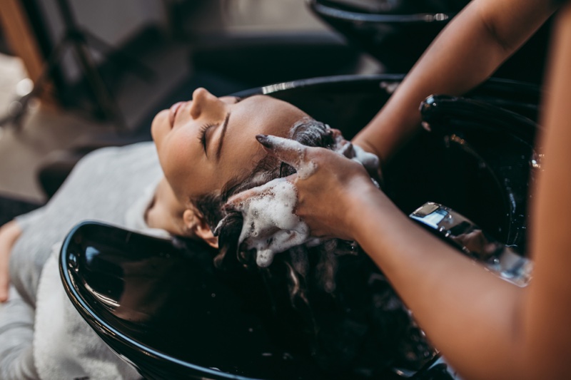 salon hair washing sink
